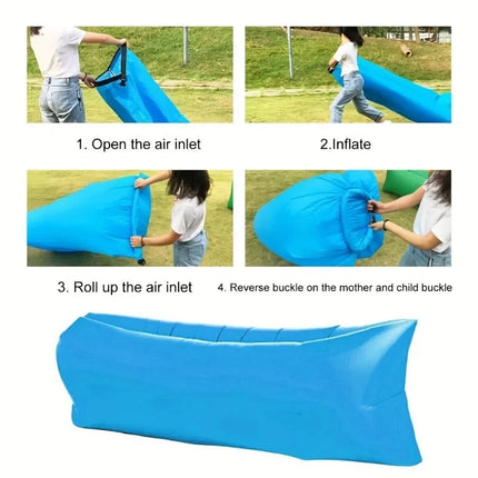 DIZETION Inflatable Air Sofa - Portable Camping Chair