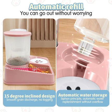 Automatic Cat Feeder Water Dispenser