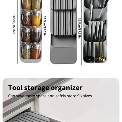 Kitchen Drawer Cutlery Storage Tray