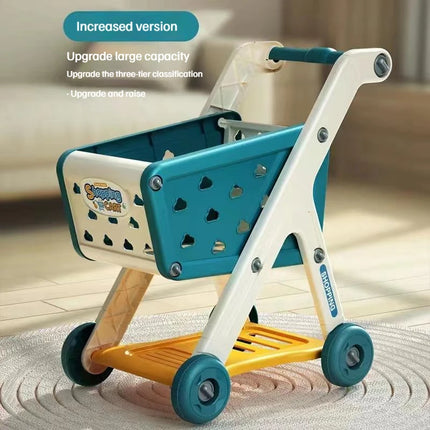Shopping Cart Toy - Kids Play Kitchen Set
