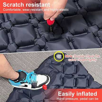 Ultralight Camping Air Mattress with Built-in Pump