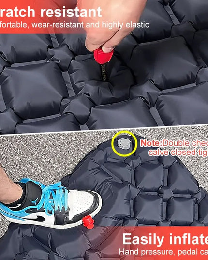 Ultralight Camping Air Mattress with Built-in Pump