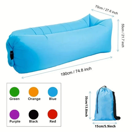 DIZETION Inflatable Air Sofa - Portable Camping Chair