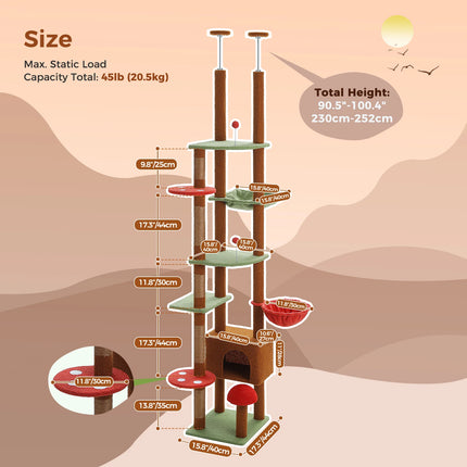 Adjustable Cat Tree House