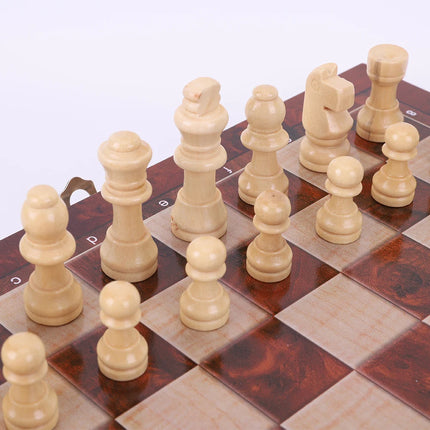 29x29cm 3-in-1 Chess Set - Foldable Board