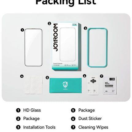 Joyroom HD Glass Screen Protector - iPhone Tempered Glass