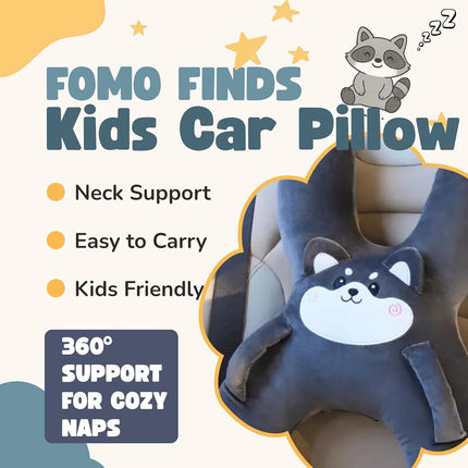 Car Cute Cartoon Pillow - Child Headrest Support