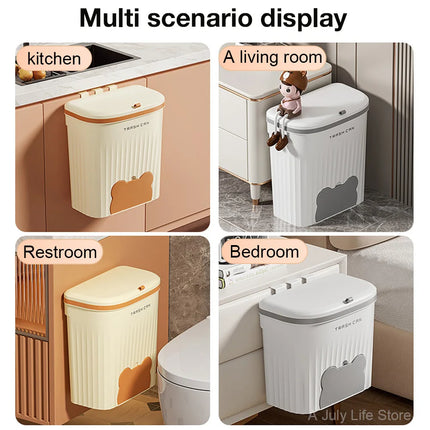 Wall Mounted Kitchen Trash Can - 8.5L/12L