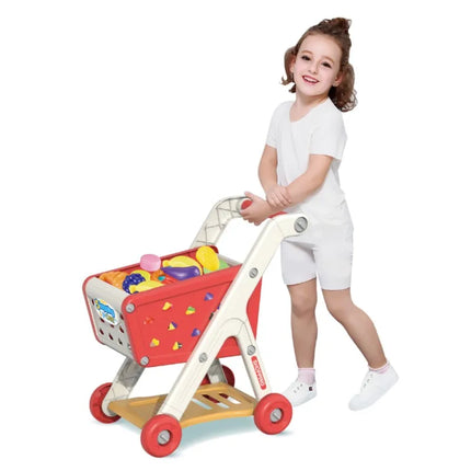 Shopping Cart Toy - Kids Play Kitchen Set