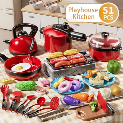 Kids Chef Play Set - Cooking Toy Kitchen