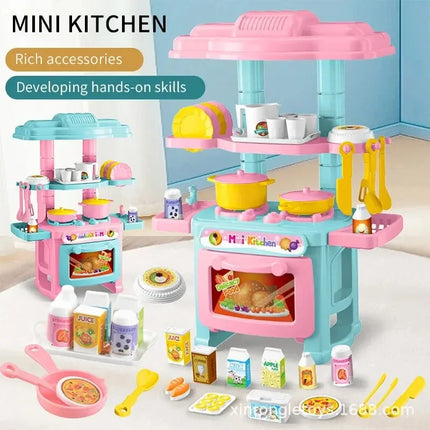 Mini Kitchen Play Set - DIY Cooking Toy