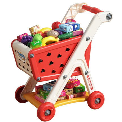 Shopping Cart Toy - Kids Play Kitchen Set