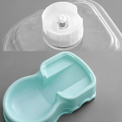 Pet Water Fountain And Food Dispenser
