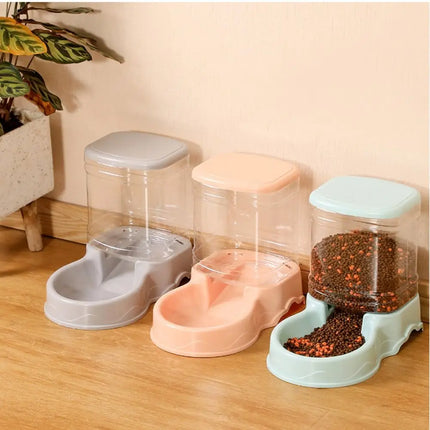 Pet Water Fountain And Food Dispenser