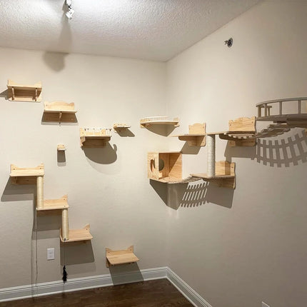 Wall Mounted Cat Climbing Shelves