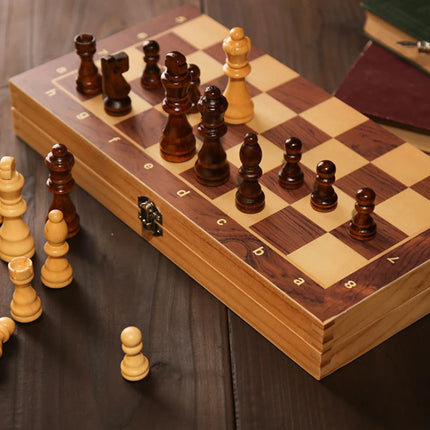 29x29cm 3-in-1 Chess Set - Foldable Board