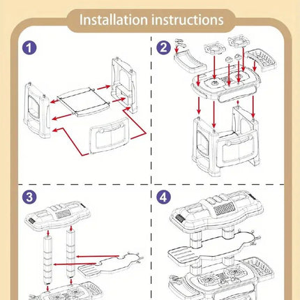 Mini Kitchen Play Set - DIY Cooking Toy