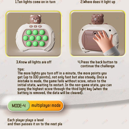 Electronic Quick Push Bubble Game