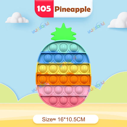 Rainbow Pop Push Bubble Fidget Toy