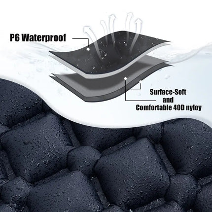 Ultralight Camping Air Mattress with Built-in Pump