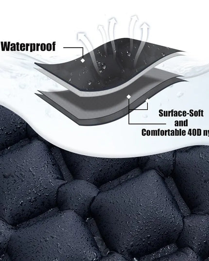 Ultralight Camping Air Mattress with Built-in Pump