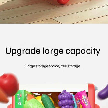 Shopping Cart Toy - Kids Play Kitchen Set