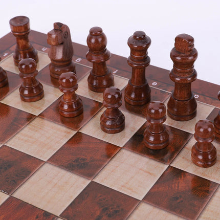 29x29cm 3-in-1 Chess Set - Foldable Board
