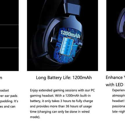 Wireless Noise Cancelling Gaming Headset