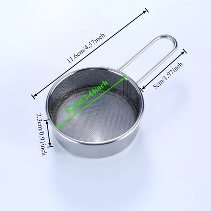 Stainless Steel Mesh Strainer with Wooden Handle