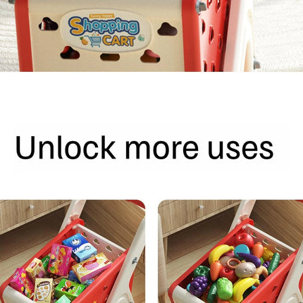 Shopping Cart Toy - Kids Play Kitchen Set