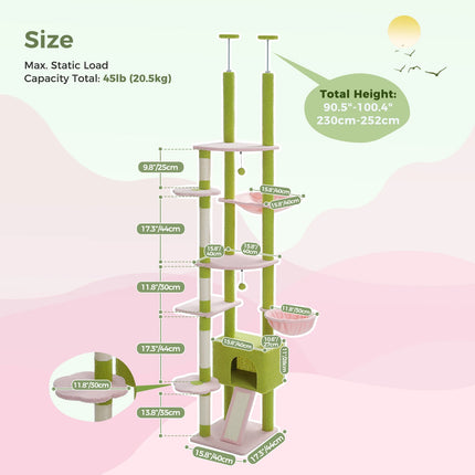 Adjustable Cat Tree House