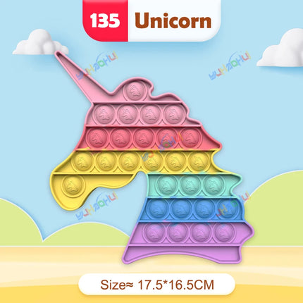 Rainbow Pop Push Bubble Fidget Toy