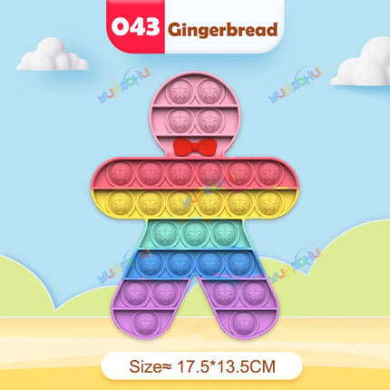 Rainbow Pop Push Bubble Fidget Toy