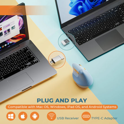 Seenda Vertical Wireless Mouse