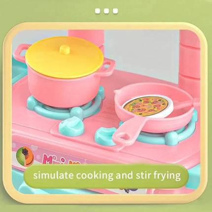 Mini Kitchen Play Set - DIY Cooking Toy