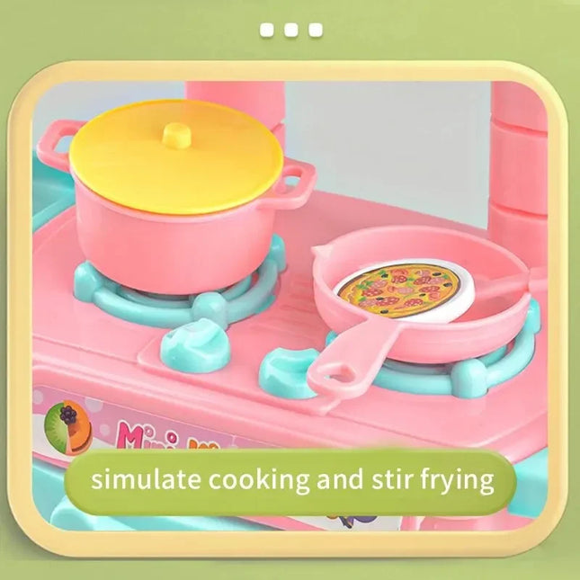 Mini Kitchen Play Set - DIY Cooking Toy
