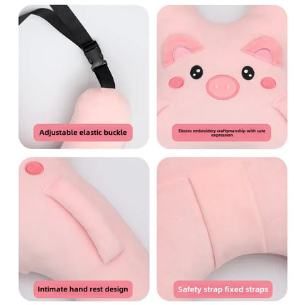 Car Cute Cartoon Pillow - Child Headrest Support