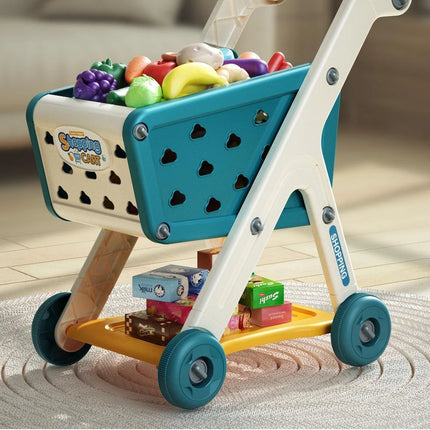 Shopping Cart Toy - Kids Play Kitchen Set