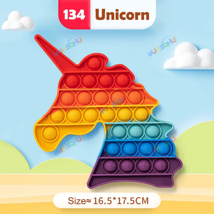 Rainbow Pop Push Bubble Fidget Toy