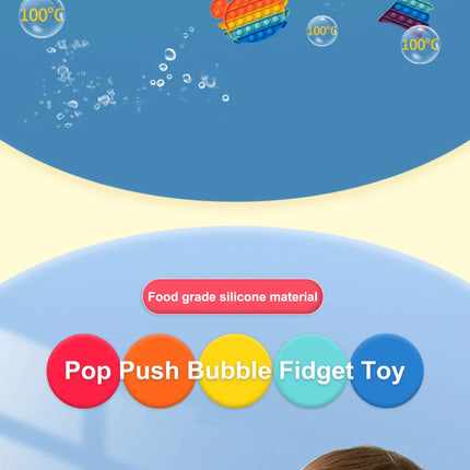Rainbow Pop Push Bubble Fidget Toy