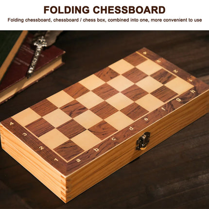 29x29cm 3-in-1 Chess Set - Foldable Board