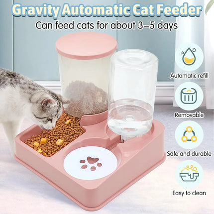 Automatic Cat Feeder Water Dispenser