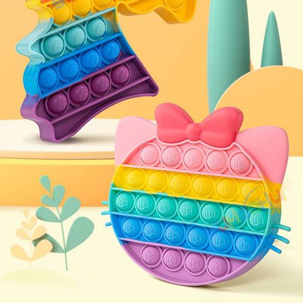 Rainbow Pop Push Bubble Fidget Toy