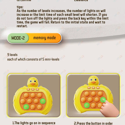 Electronic Quick Push Bubble Game