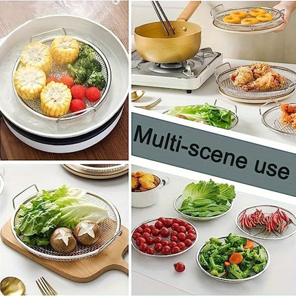 Stainless Steel Filter Tray - Round Mesh Basket