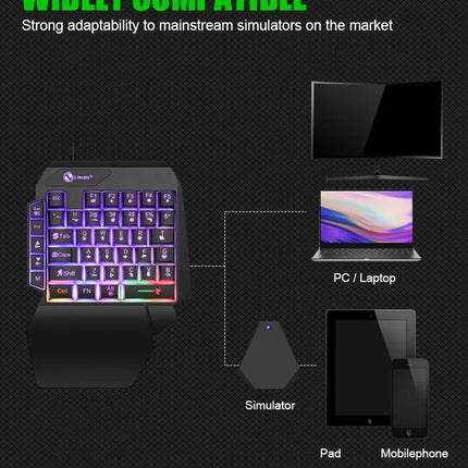 35-Key One-Handed Gaming Keyboard