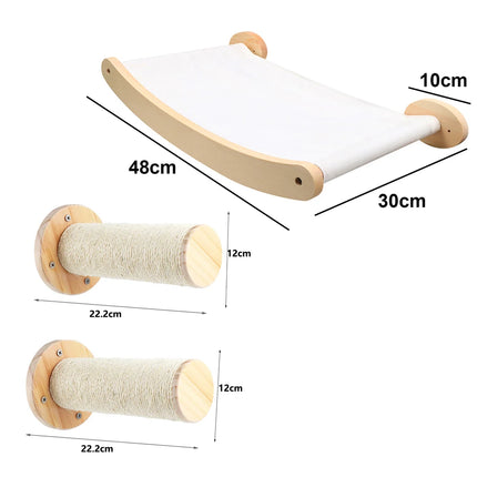 Wall Mounted Climbing Shelves With Ropes