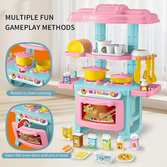 Mini Kitchen Play Set - DIY Cooking Toy