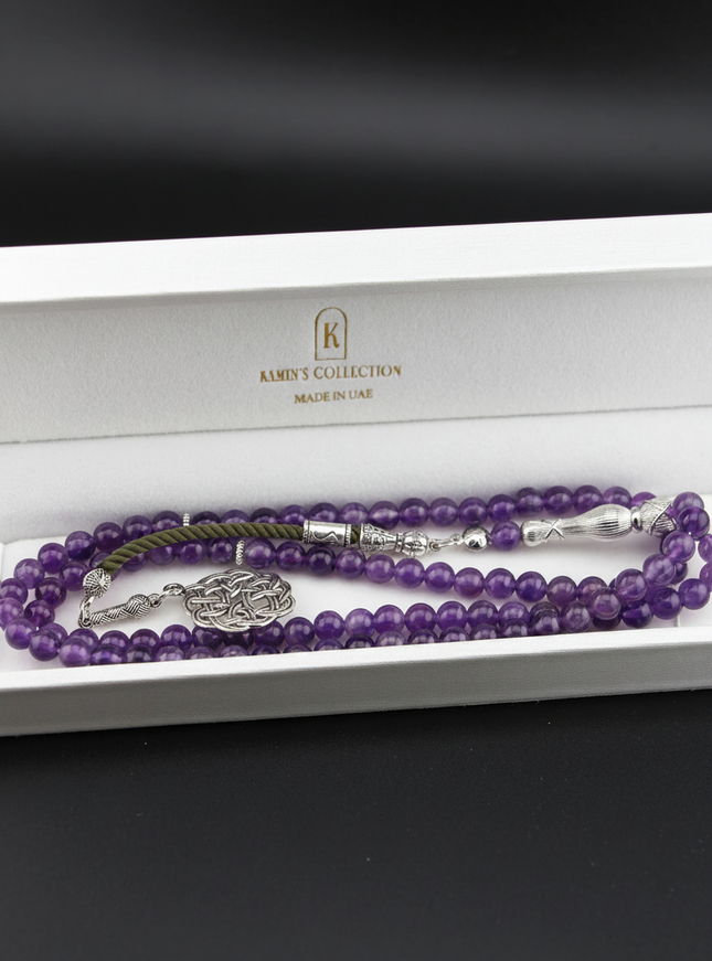 Amethyst Tasbih – Arab Tassel/99 Bead