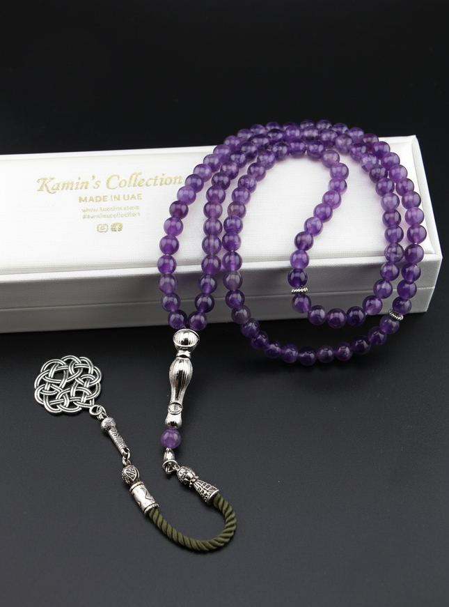 Amethyst Tasbih – Arab Tassel/99 Bead